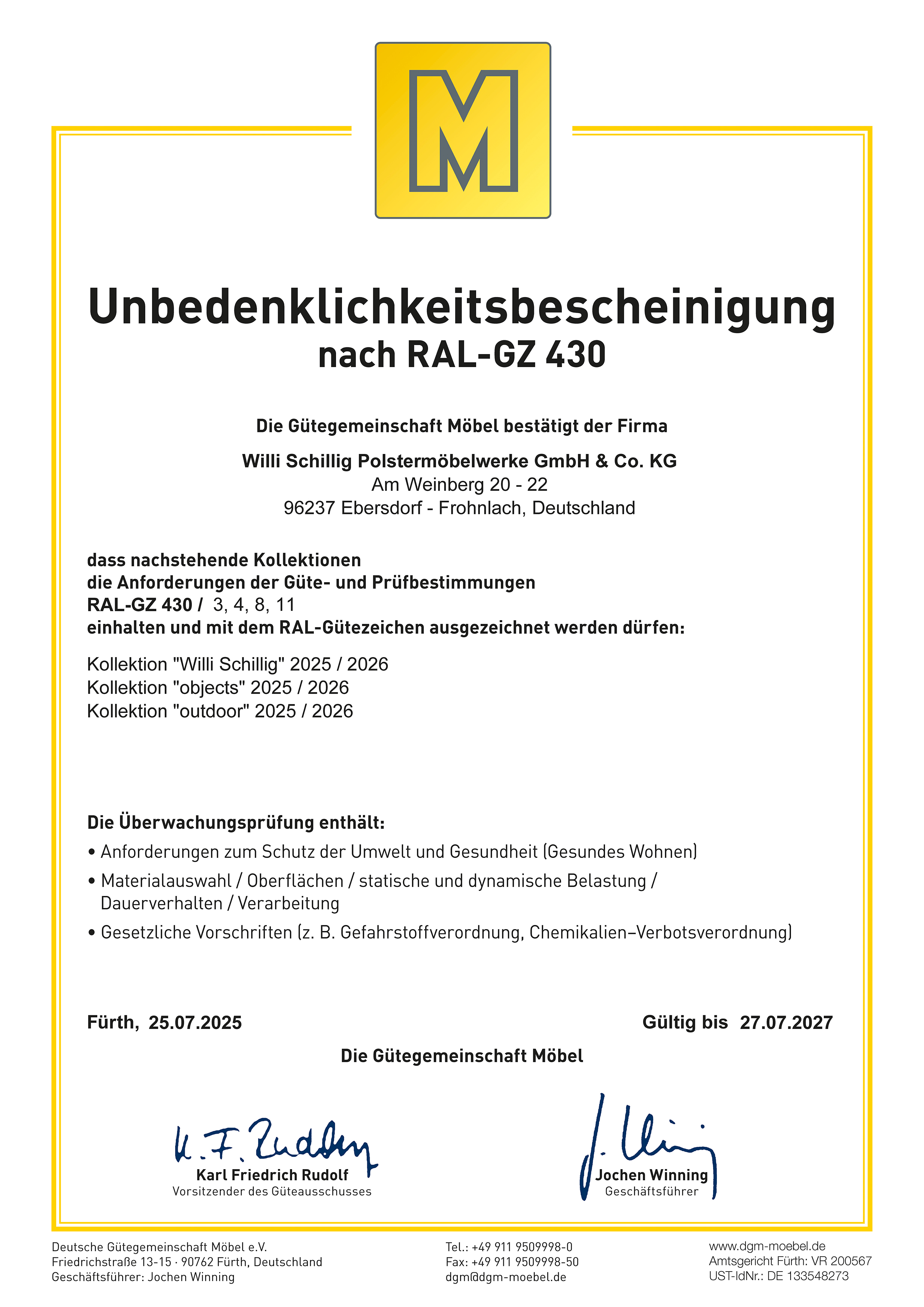 Unbedenklichkeitserklaerung schillig de